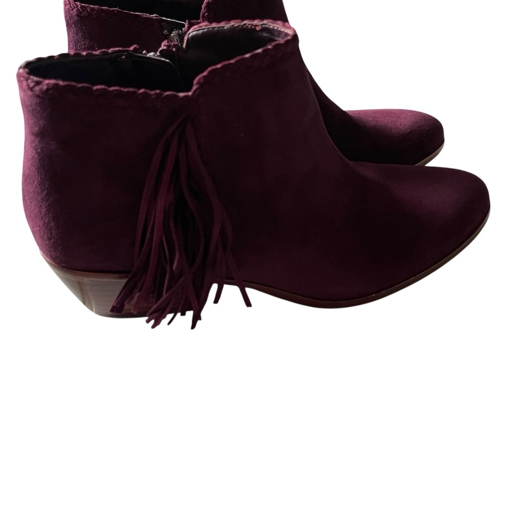 SAM EDELMAN  "Paige" Ankle side zip Bootie size 9 1/2 port wine color